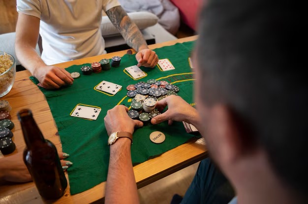 Live dealer playing baccarat